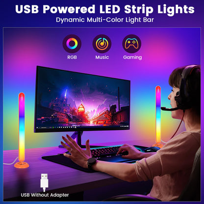 Smart LED Light Bars with App Control and Music Sync