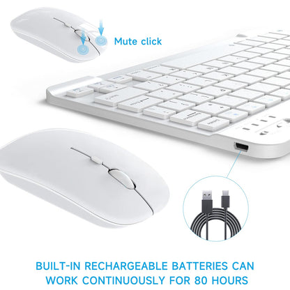 Wireless Bluetooth Keyboard and Mouse Combo