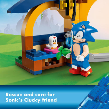 LEGO Sonic The Hedgehog Tails’ Workshop and Tornado Plane 76991 Building Toy Set, Airplane Toy with 4 Sonic Figures and Accessories for Creative Role Play, Gift for 6 Year Olds who Love Gaming