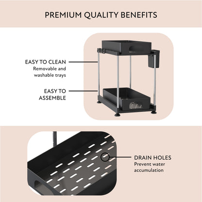 Under Sink Organizer with 2 Drawers by FISTUKIT