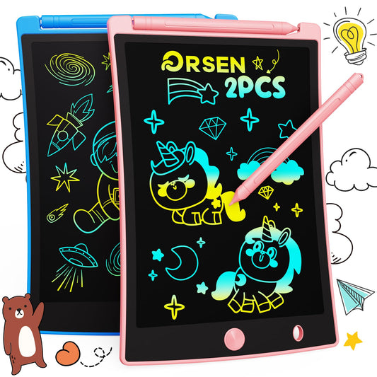 ORSEN 2-Pack LCD Writing Tablets for Kids