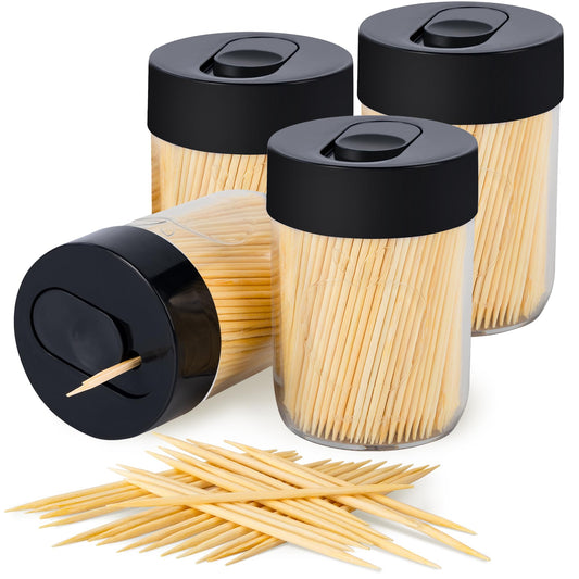 Sturdy Toothpick Holder with 1600 Natural Picks