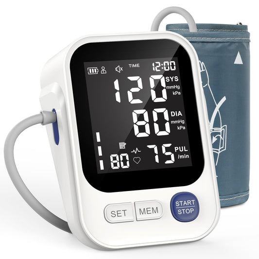 Digital Blood Pressure Monitor with Adjustable Cuff