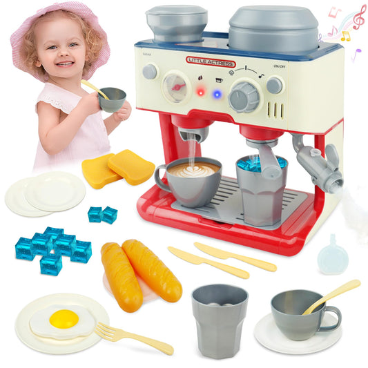 Kids Coffee Maker Playset with LED Sound