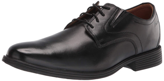 Clarks Men's Black Leather Oxford Shoes Size 9