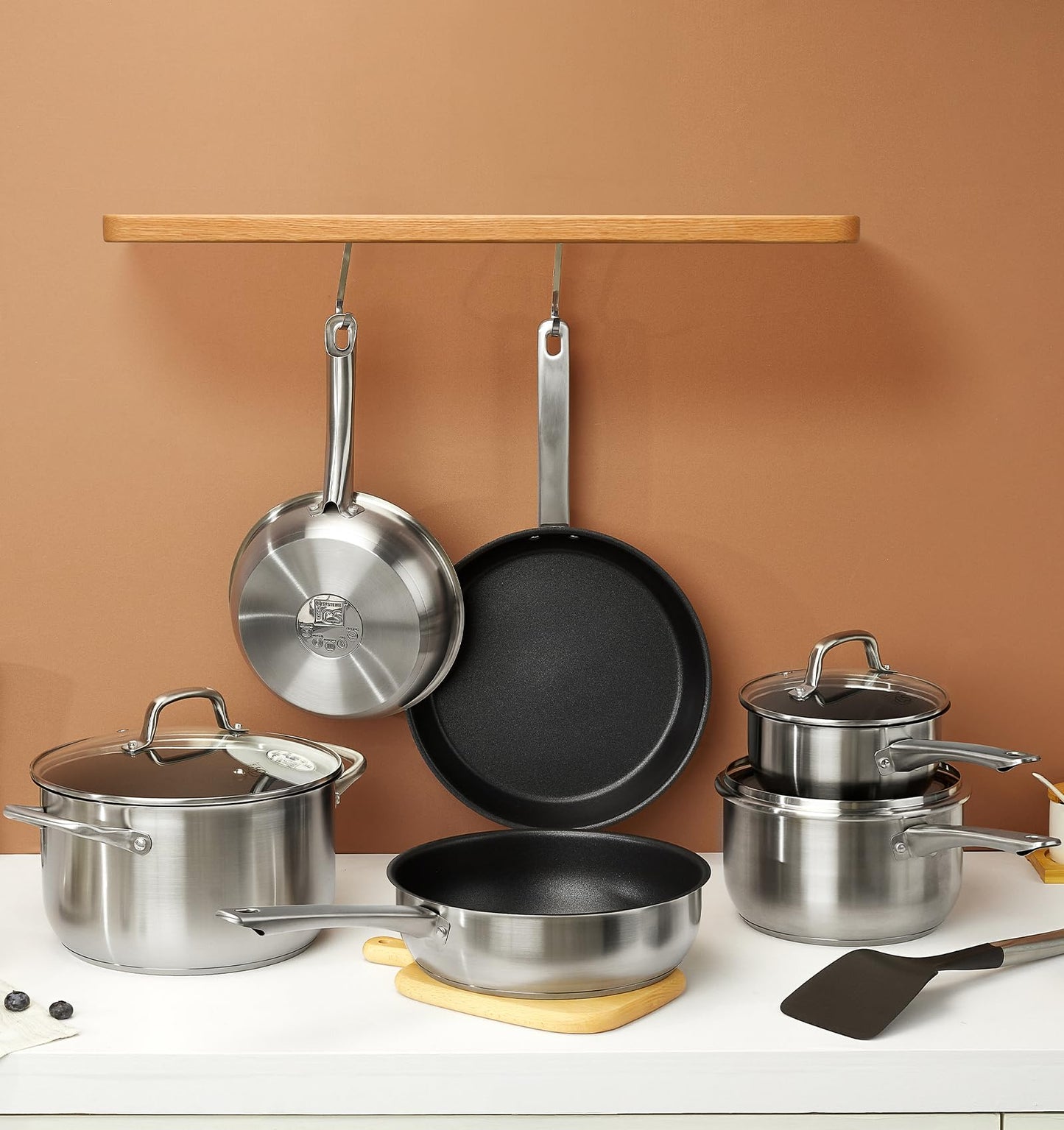 KOCH SYSTEME CS 10-Piece Stainless Steel Cookware Set