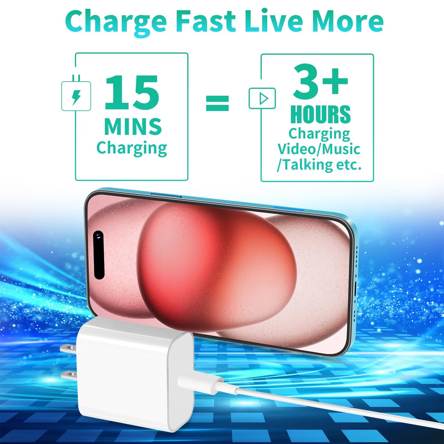 Redpark 20W USB-C iPhone Fast Charger 2-Pack