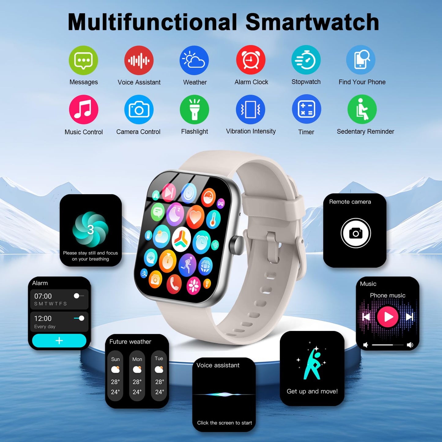 Motast Smart Watch with Fitness Tracker Features