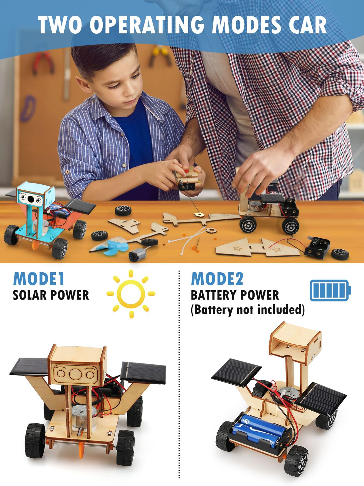5 in 1 STEM Model Car Kits for Kids