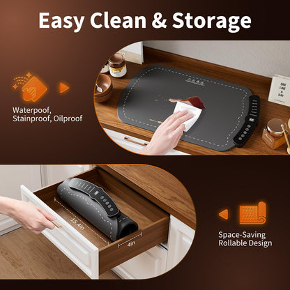 Graphene Electric Warming Tray with Timer