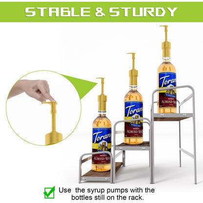 3-Tier Coffee Syrup Rack for Countertop Storage