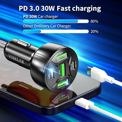 USB C Car Charger 30W Fast Charging