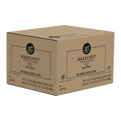 100 Count Happy Belly Hazelnut Coffee Pods