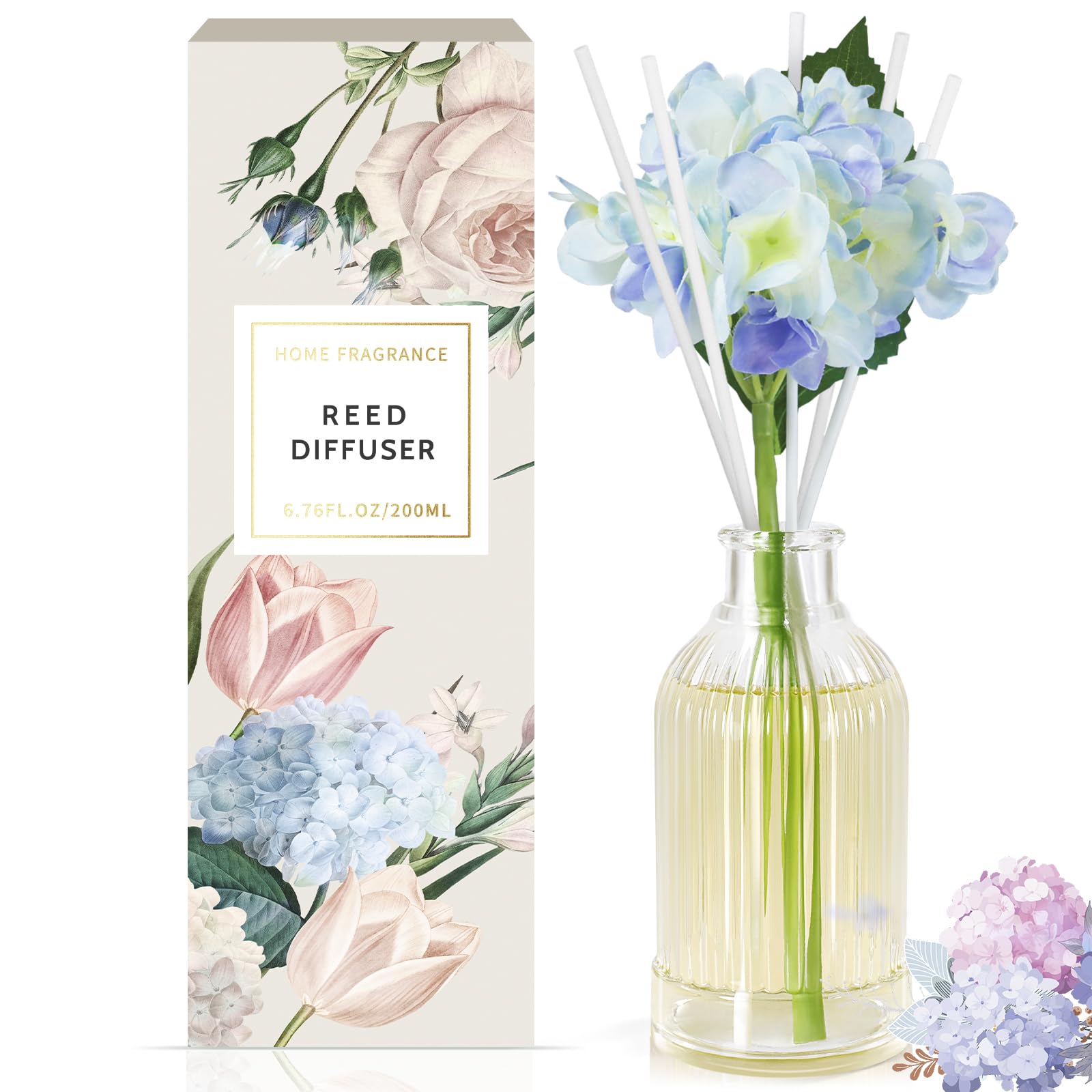 6.7 Fl oz Premium Flower Reed Diffuser Set – Save Crazy Deals