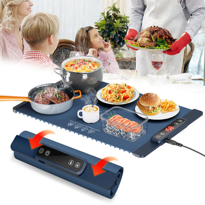 LENSEMUS Electric Warming Tray with Timer and Control