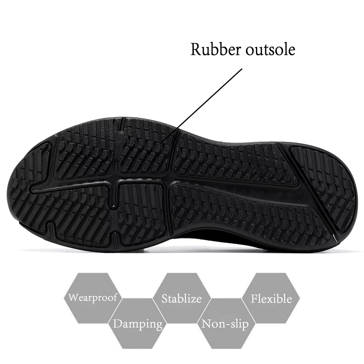 Men's Lightweight Breathable Slip-On Walking Shoes