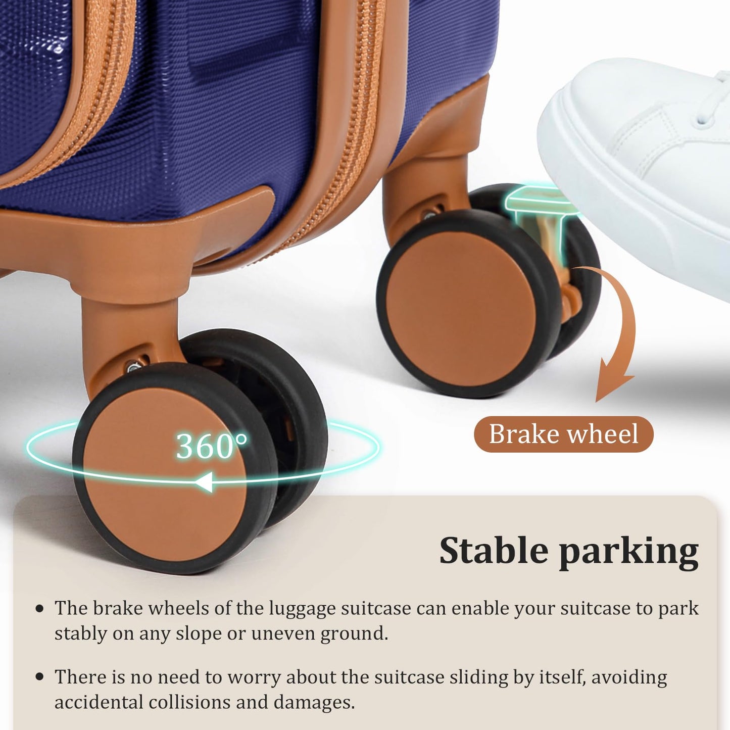 imiomo 20 Inch Hard Shell Carry On Luggage
