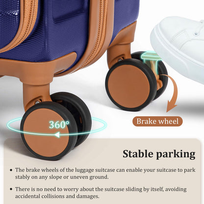 imiomo 20 Inch Hard Shell Carry On Luggage
