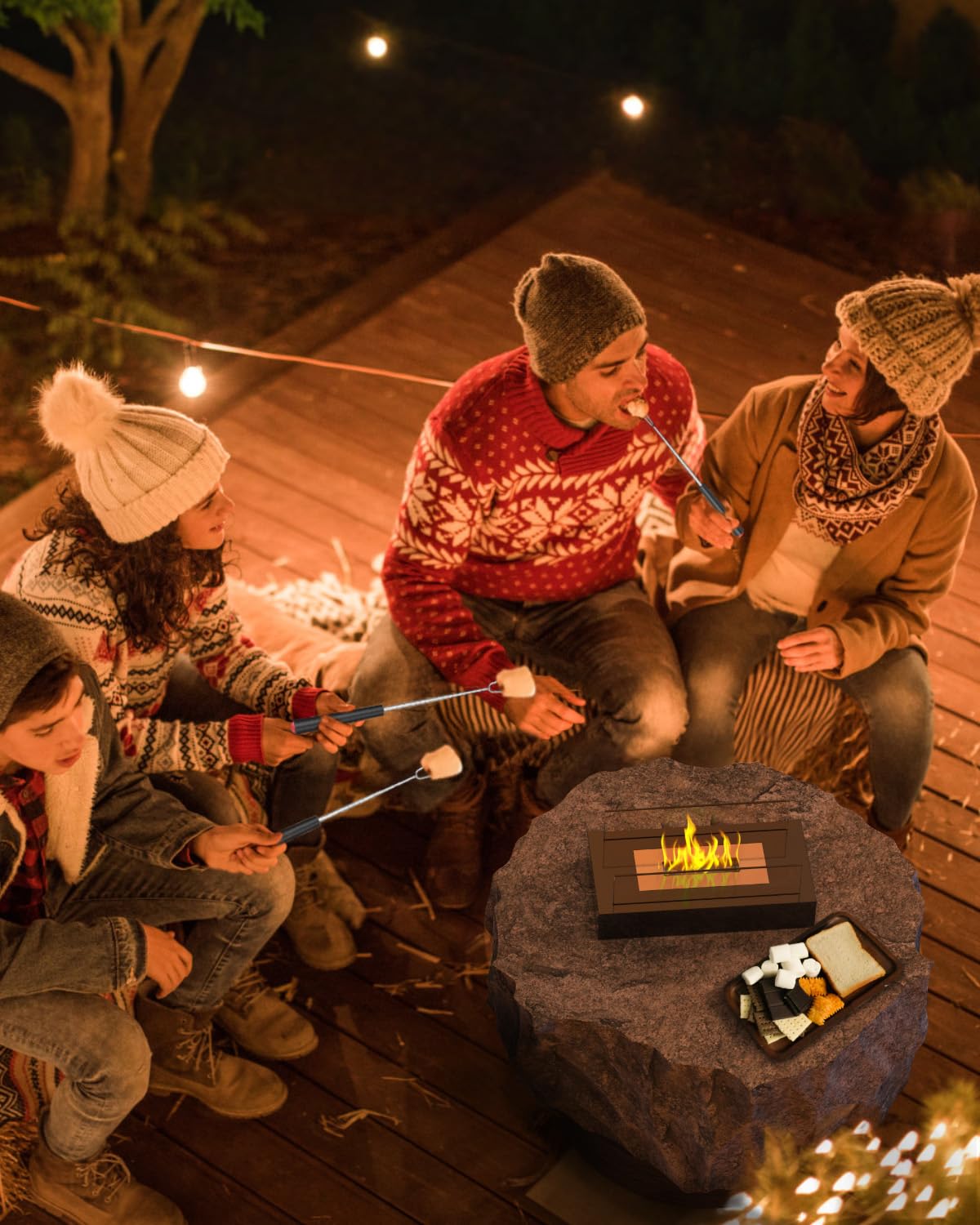 Tabletop Fire Pit - Portable Indoor/Outdoor Fireplace