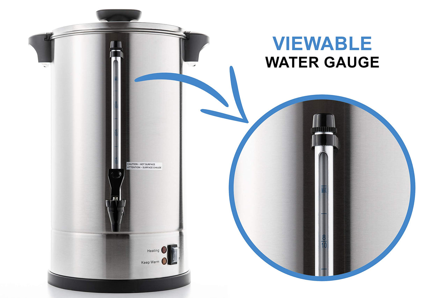 SYBO 100-Cup Stainless Steel Coffee Percolator