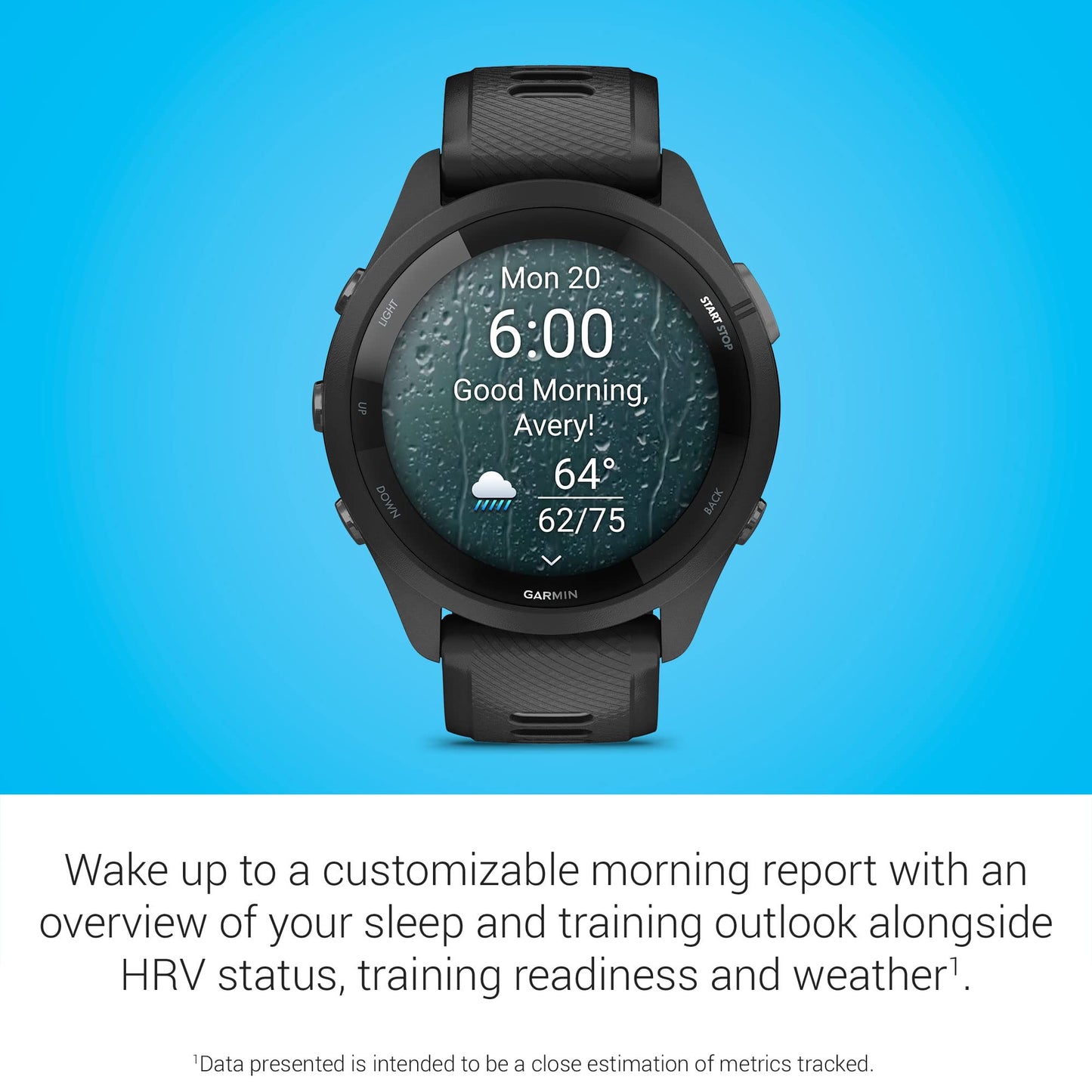 Garmin Forerunner 265 Running Smartwatch with Metrics
