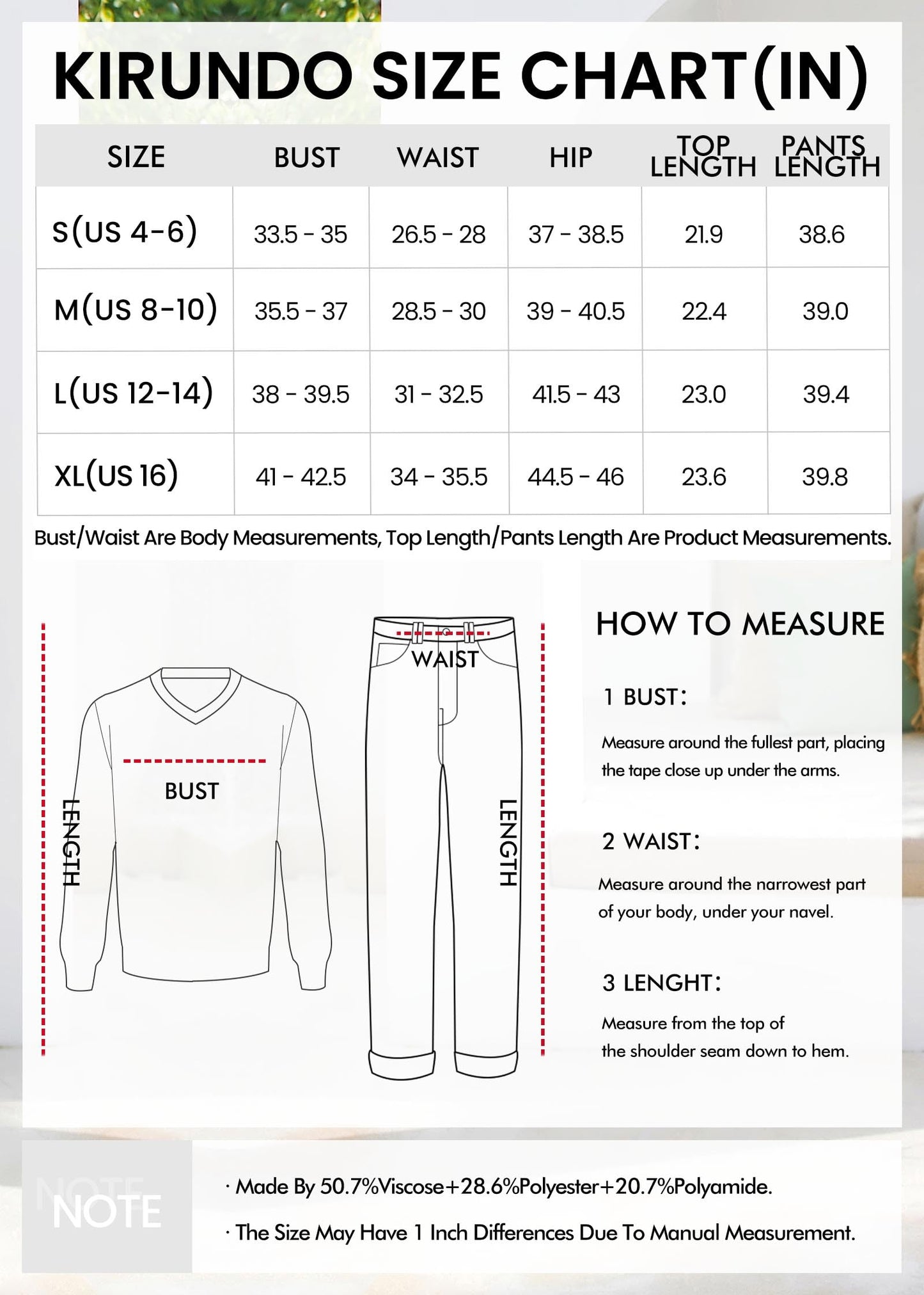 KIRUNDO Women's Fall Sweater and Pants Set