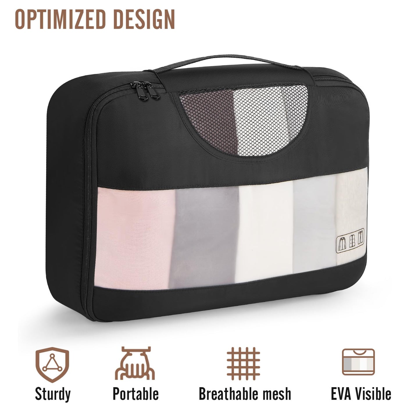 Veken 8-Piece Packing Cubes Set for Travel