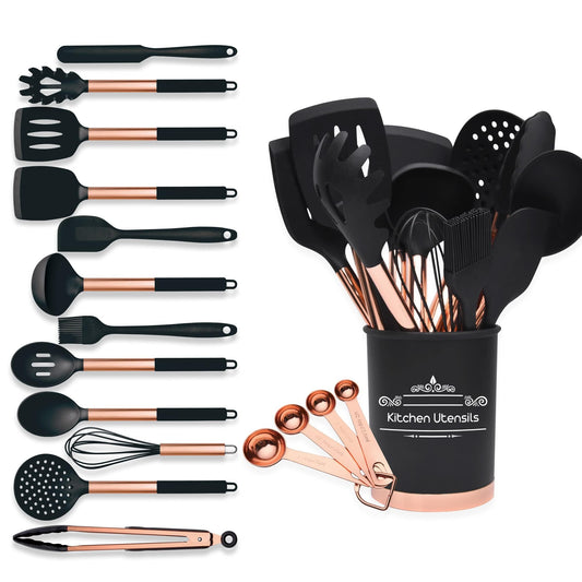 17-Piece Heat Resistant Silicone Utensils Set