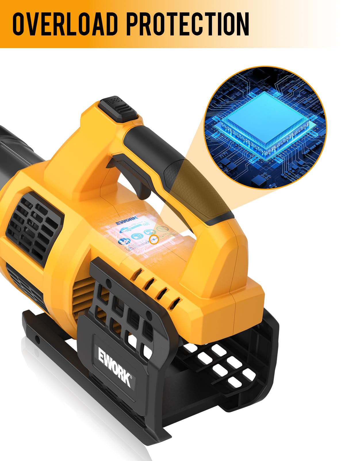 EWORK Cordless Leaf Blower with Batteries & Charger