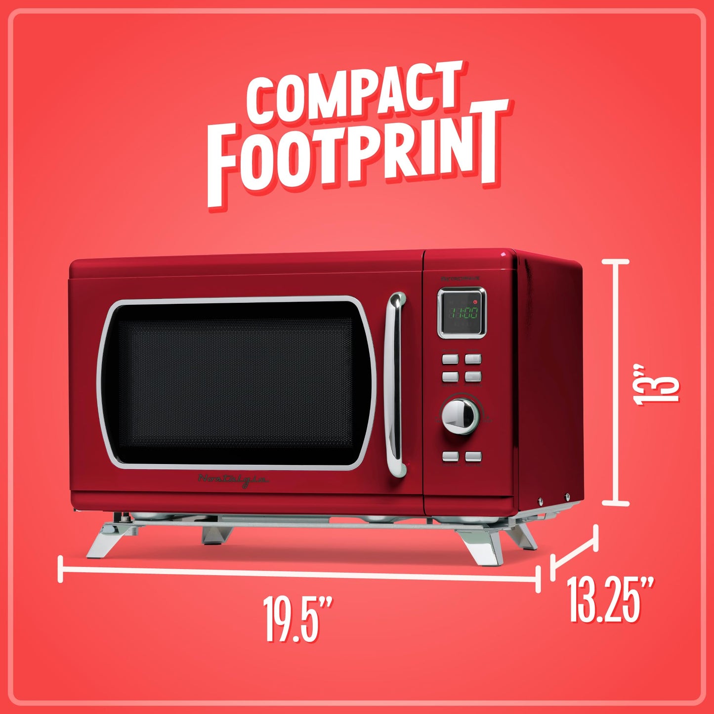 Nostalgia NMCMO9FTRD6A Microwave Oven
