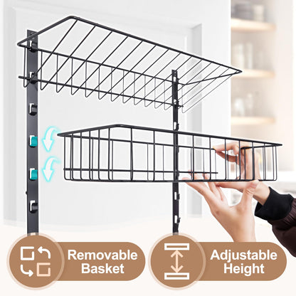 6-Tier Spice Rack Wall Mount Organizer