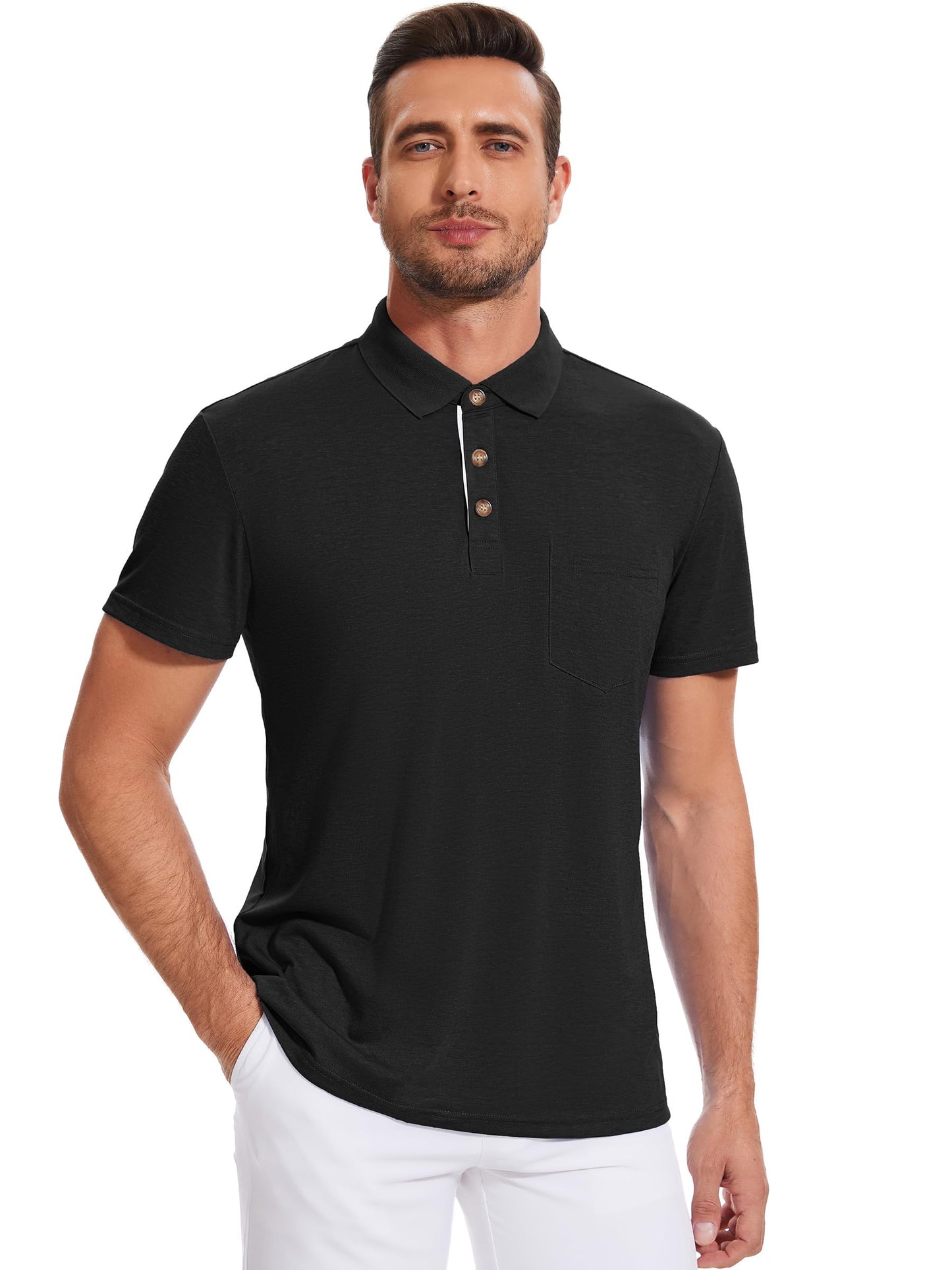 Gleam Ledra Men's Short Sleeve Polo Shirt