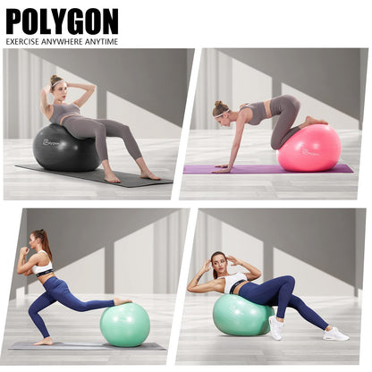 Polygon Anti-Burst Fitness Yoga Ball - 65CM