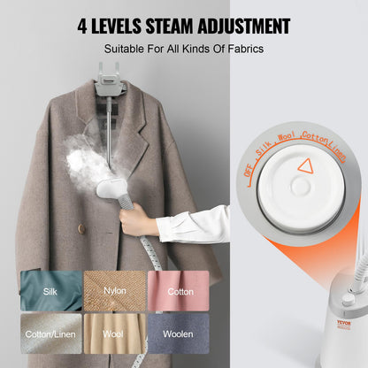 VEVOR Standing Garment Steamer with Hanger