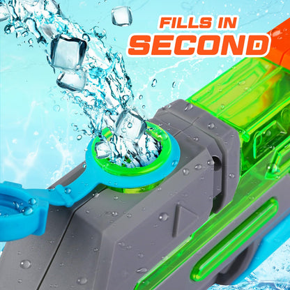 Minutry 4 Packs Water Gun for Kids - Soaker Squirt Guns with High Capacity Long Shooting Range, Super Water Blaster Pool Toys Perfect for Children, Teens and Adults Summer Fun