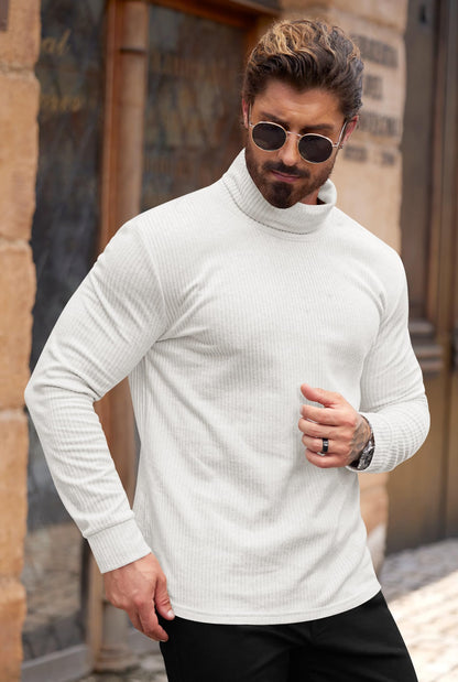 VOGSTART Mens Slim Fit Knit Sweater
