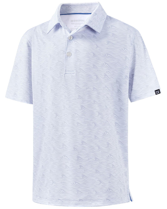 Boys Quick-Dry UPF Golf Polo Shirt
