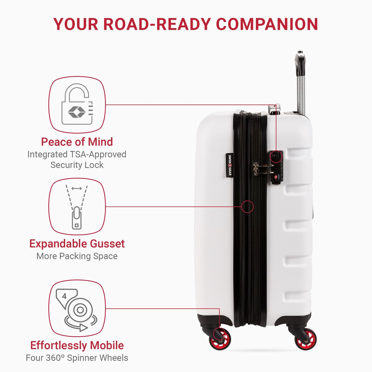 SwissGear 19-Inch Expandable Hardside Carry-On