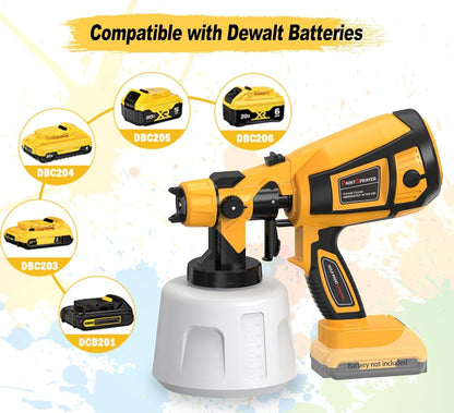 Cordless Paint Sprayer for Dewalt 20V Battery