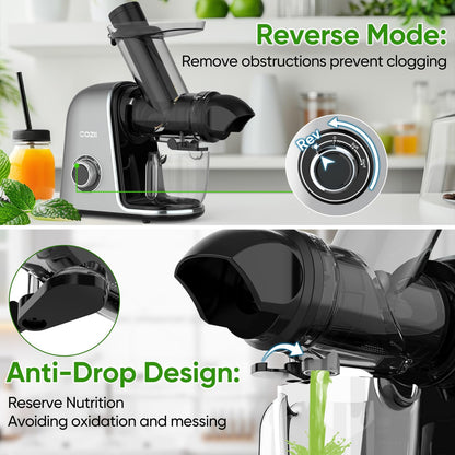 COZII Cold Press Slow Masticating Juicer