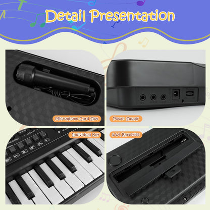 61-Key Beginner Piano Keyboard with Teaching Mode
