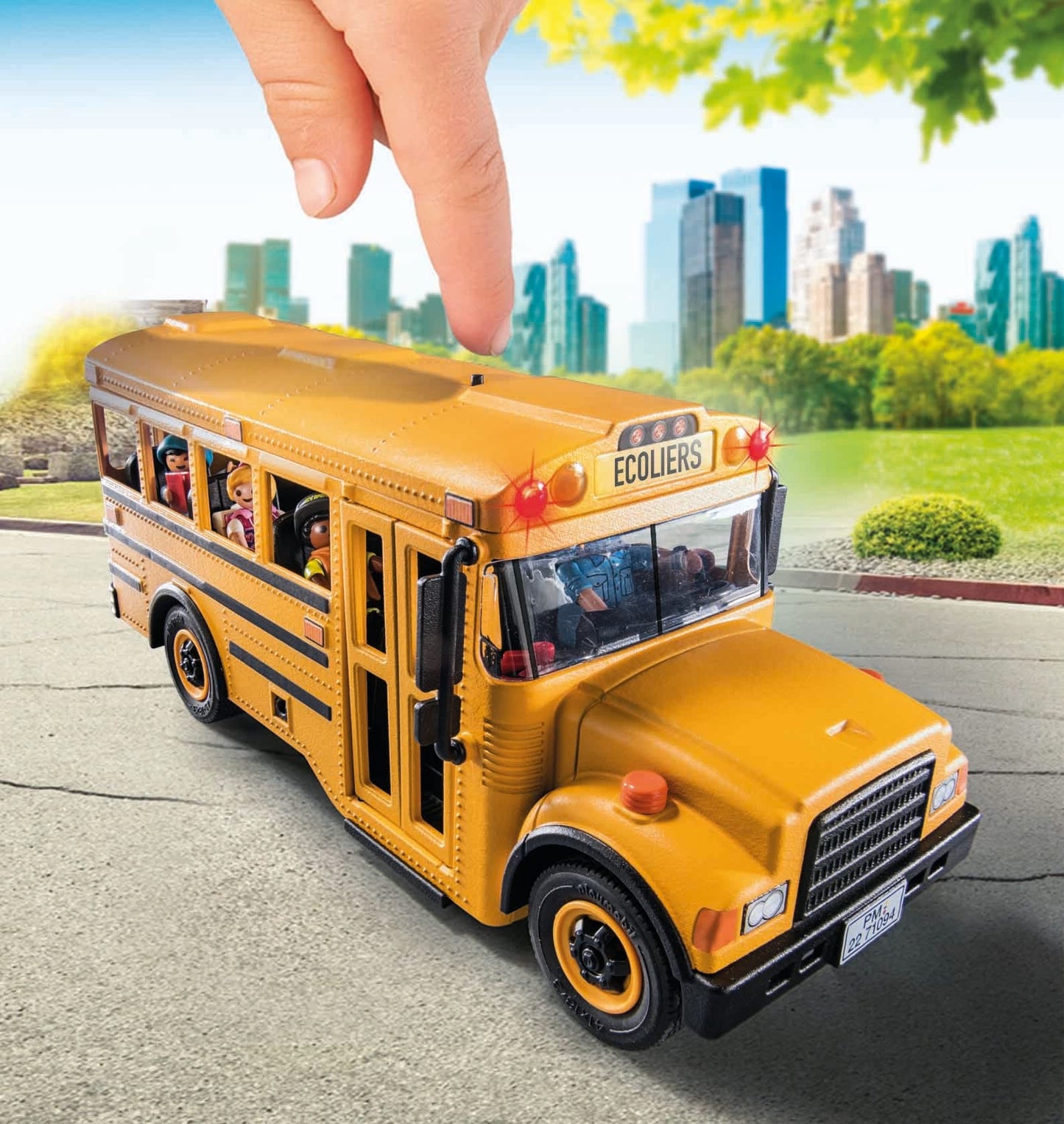 Playmobil School Bus with Accessories and 4 Figures