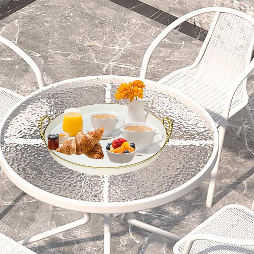 Round Decorative Serving Trays Set of 3