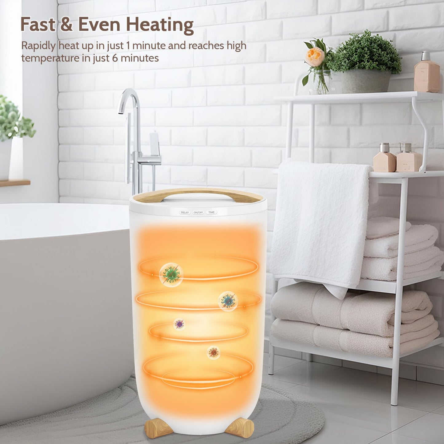 Keenray Luxury Towel Warmer with Timer & LED Display
