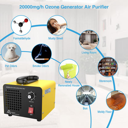 20,000mg/h Ozone Generator for Rooms & Cars