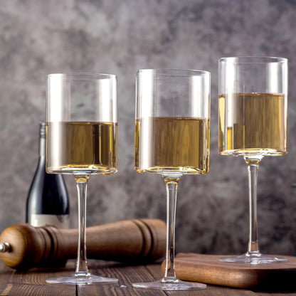 BACLIFE Set of 4 Modern Wine Glasses 15oz