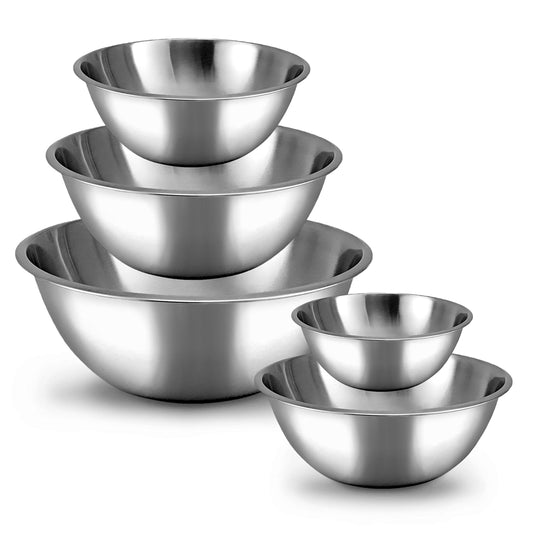 5-Piece Stainless Steel Mixing Bowl Set