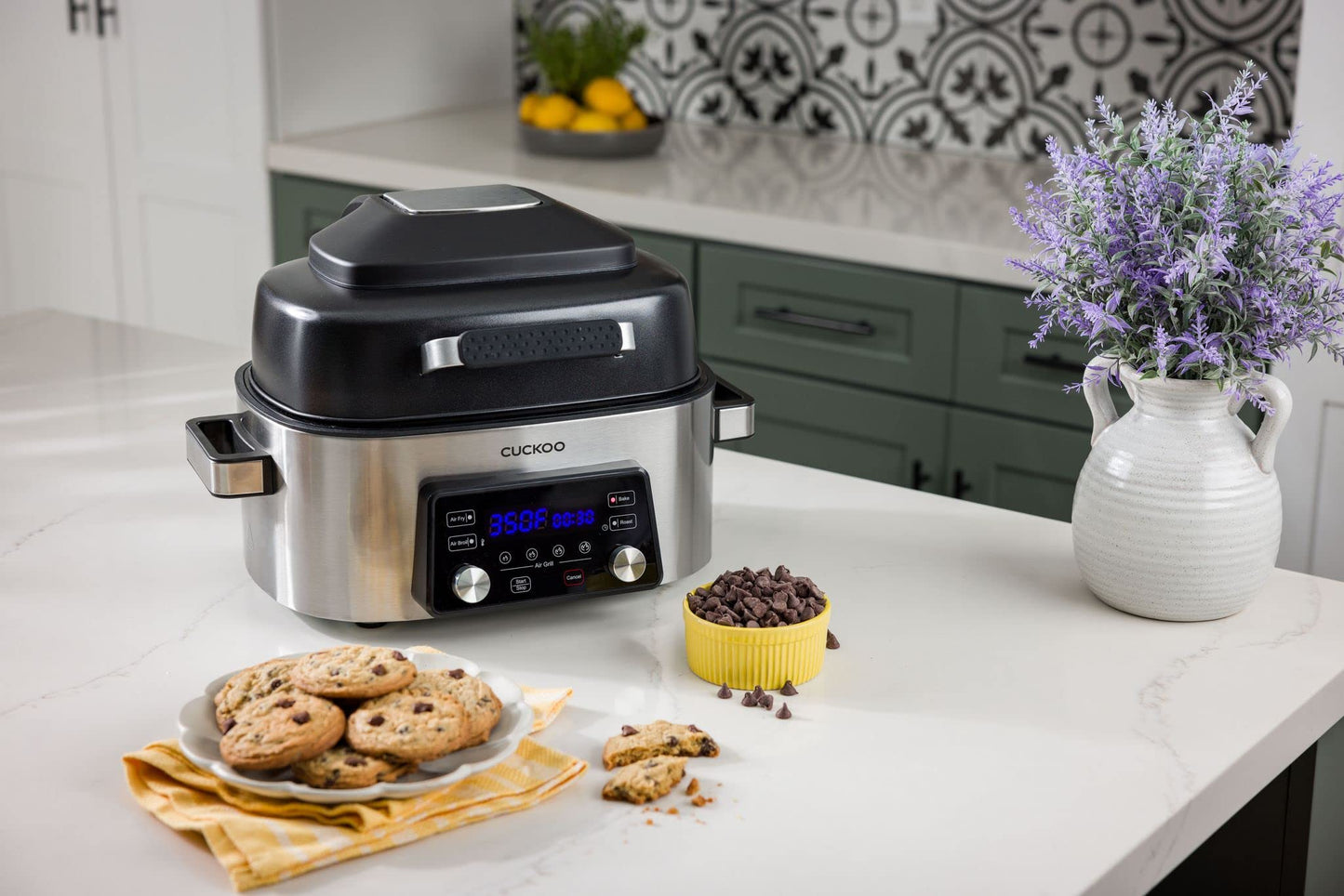 CUCKOO Air Grill with Recipe Book & Accessories