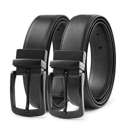 MILORDE Men’s Reversible Leather Golf Belt