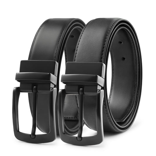 MILORDE Men’s Reversible Leather Golf Belt